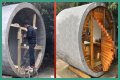 I turned a concrete water pipe into a stunning tiny home…I came up with the idea on a building site & it only cost £12k